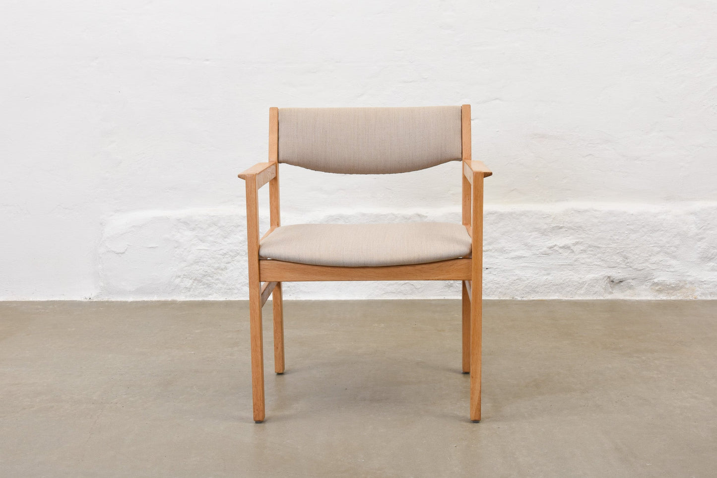 30% off: Oak + linen armchair by Børge Mogensen
