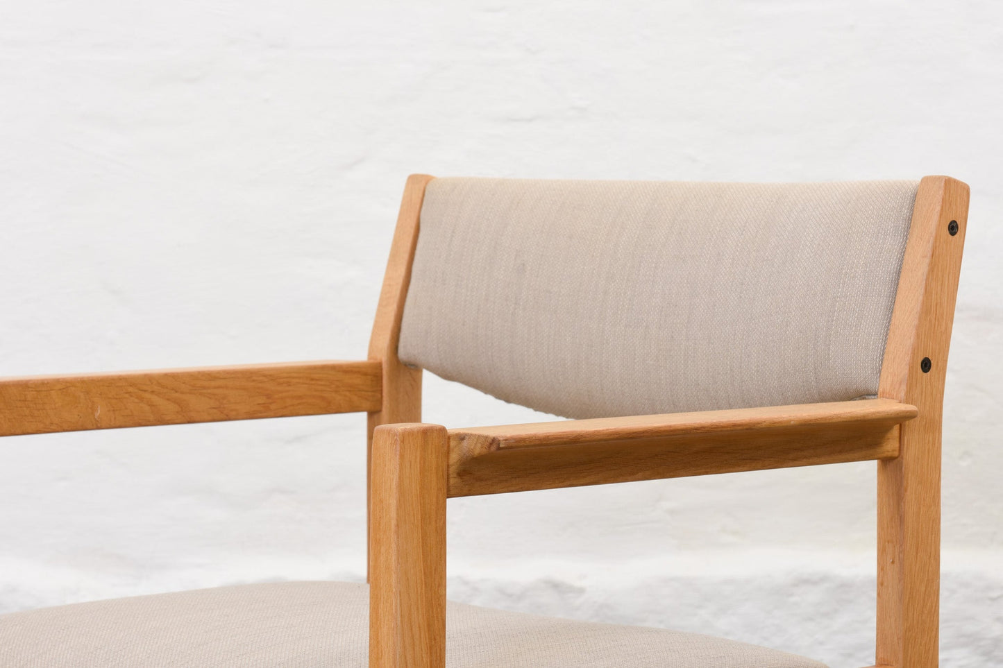 30% off: Oak + linen armchair by Børge Mogensen