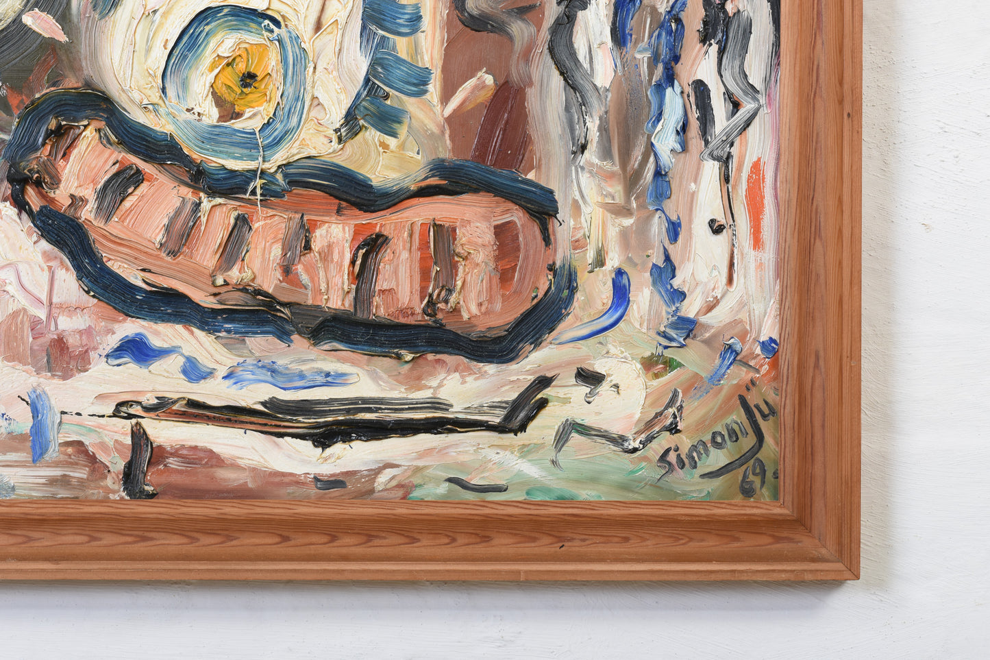 Oil painting by Simon Jü - 1969