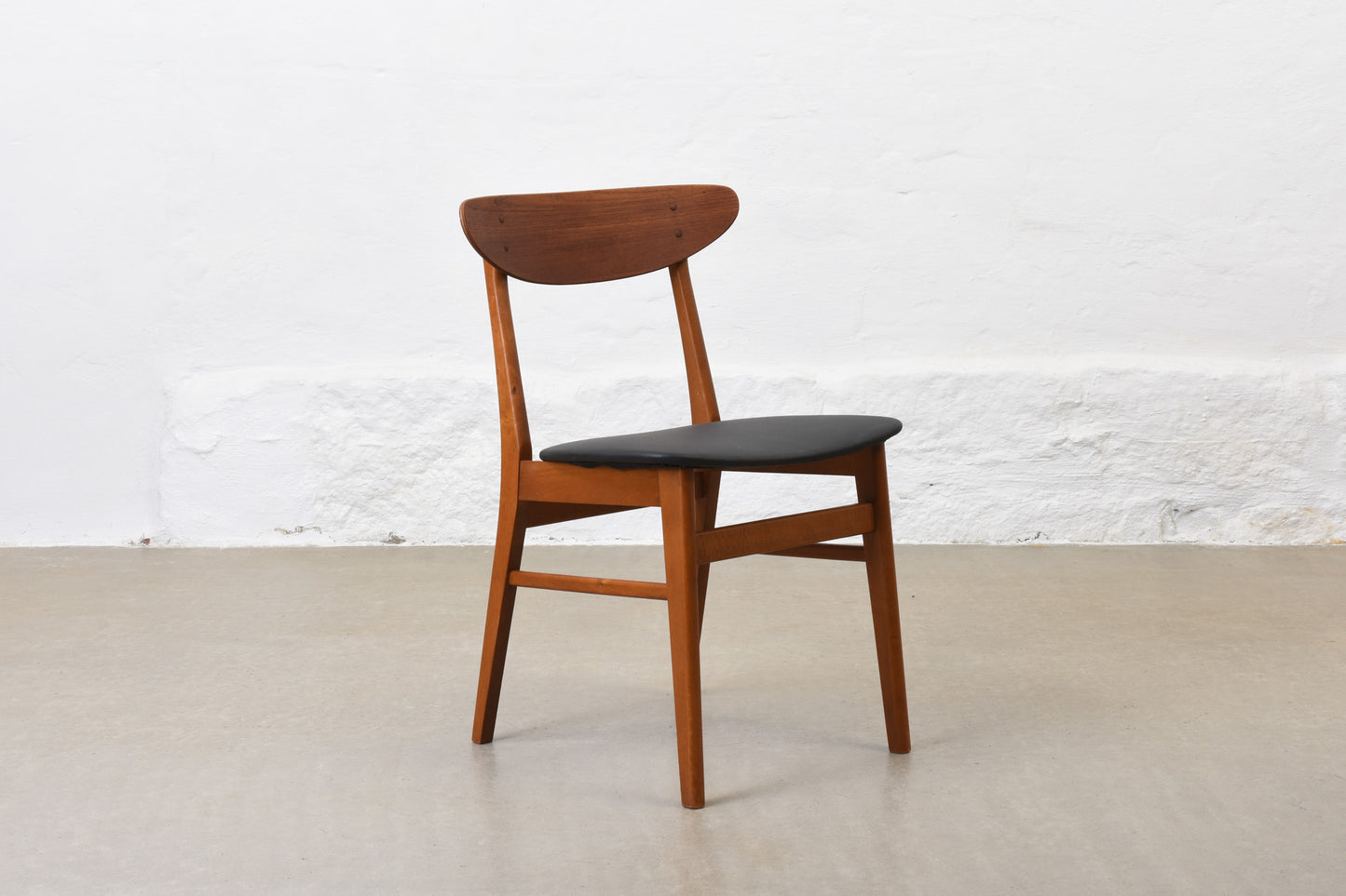 1960s teak + beech chair by Farstrup