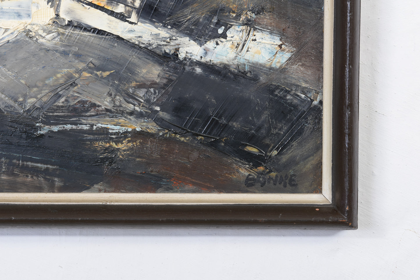 Oil painting by Egon Banke - 1968