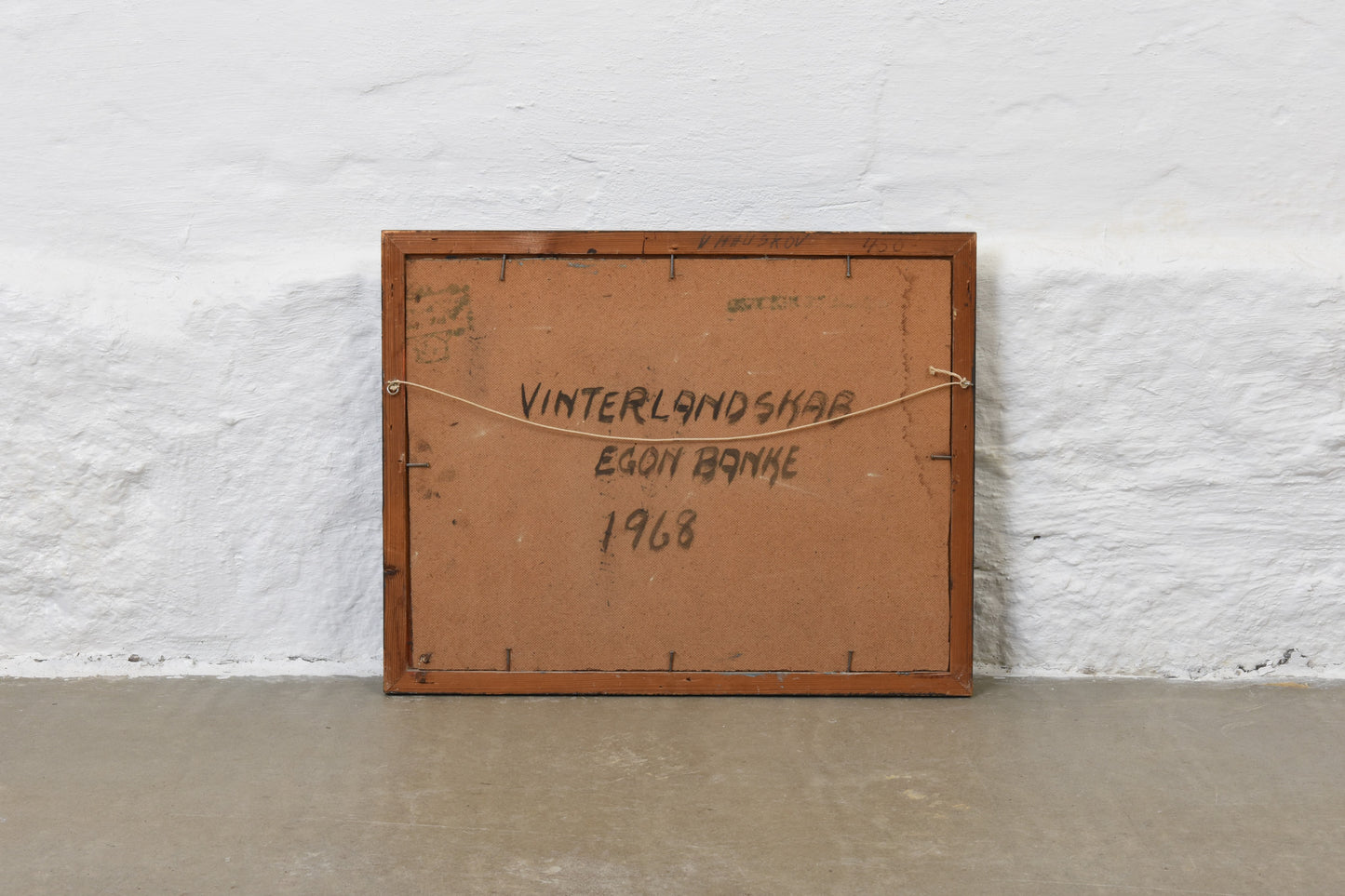 Oil painting by Egon Banke - 1968