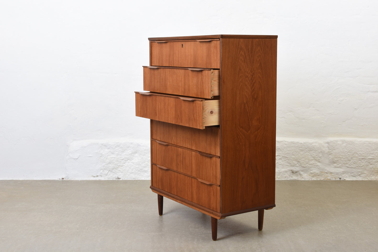 1960s large teak chest