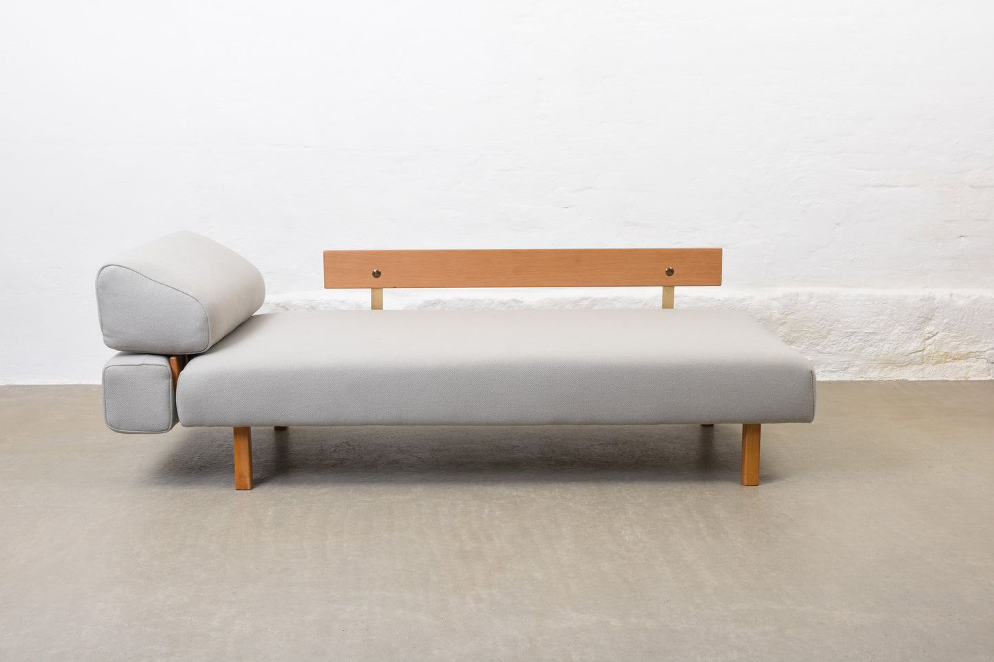 Newly reupholstered: 1960s day bed by Dux