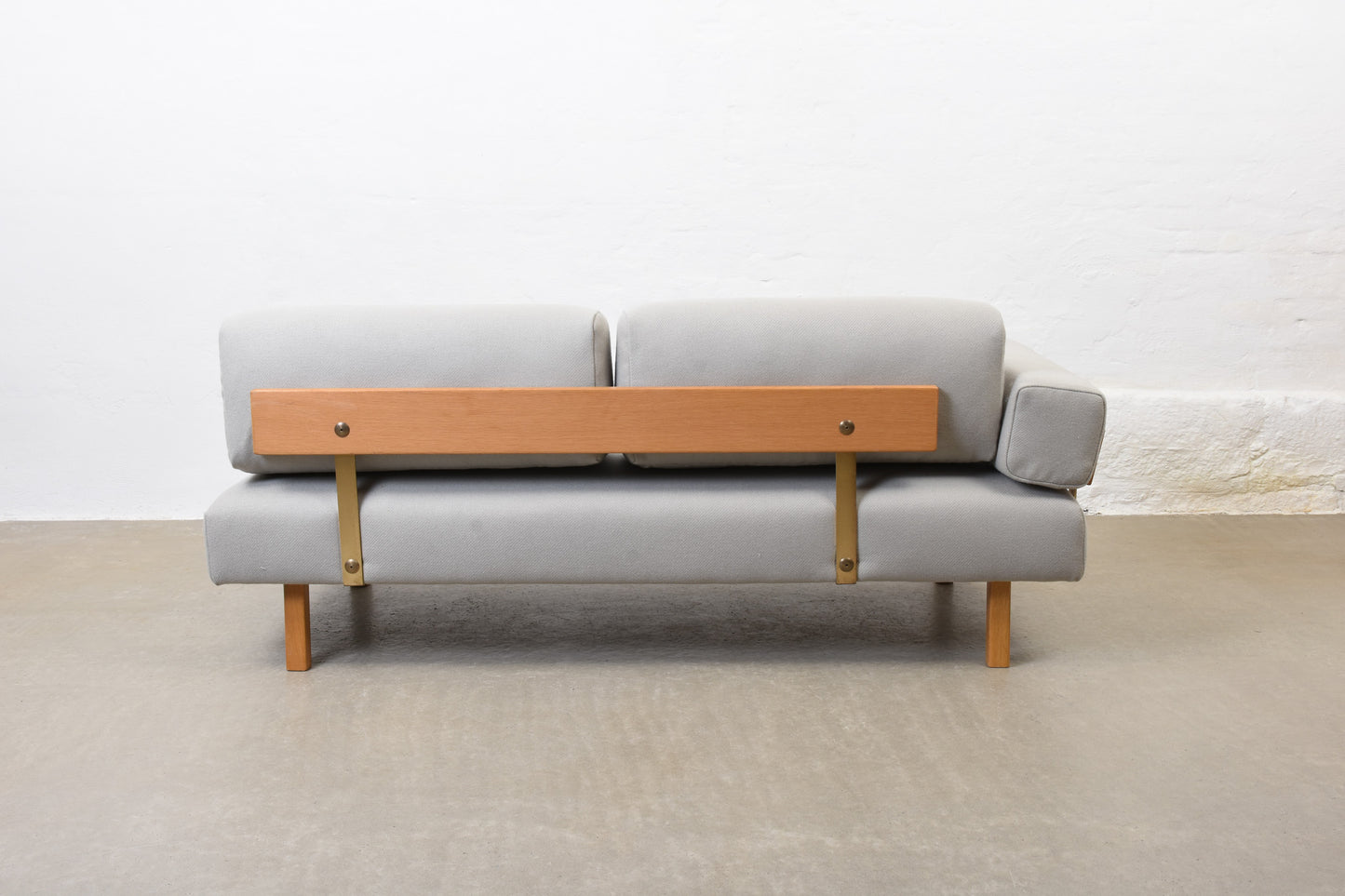 Newly reupholstered: 1960s day bed by Dux