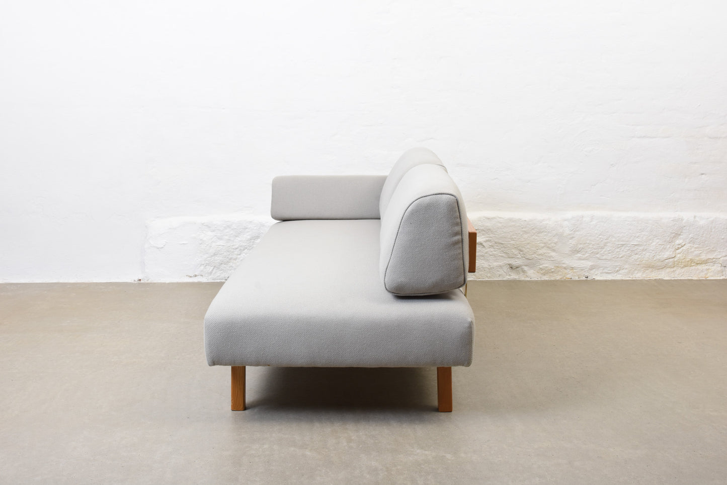 Newly reupholstered: 1960s day bed by Dux