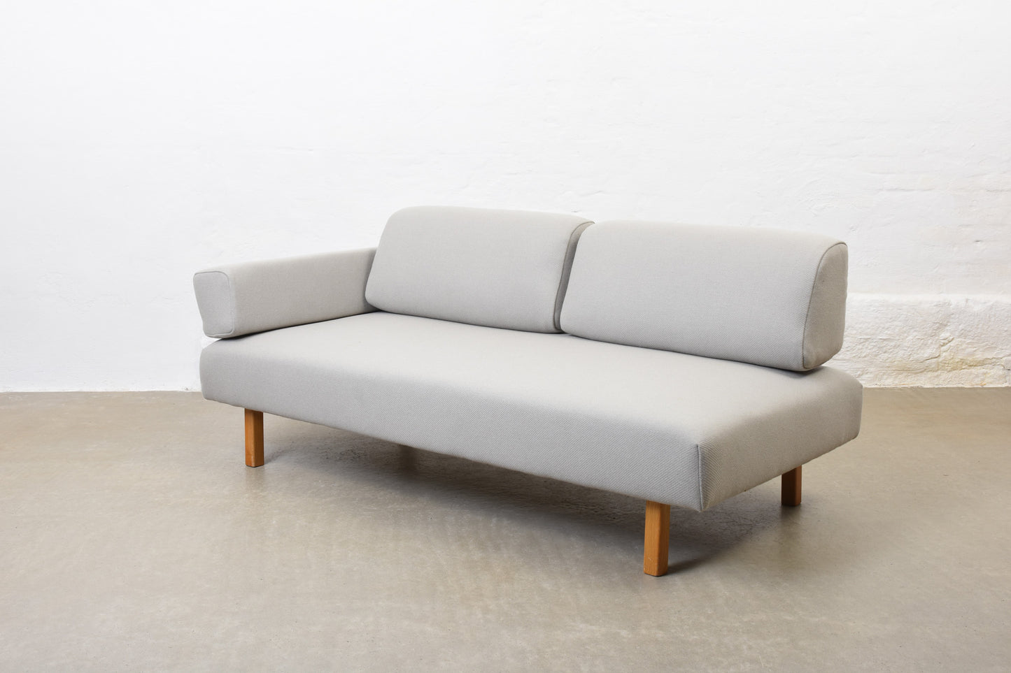 Newly reupholstered: 1960s day bed by Dux