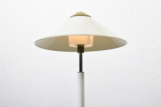 1980s white metal floor lamp