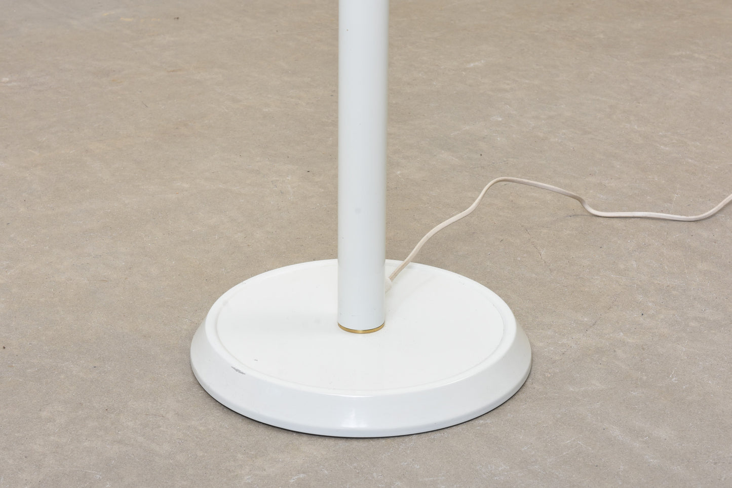 1980s white metal floor lamp