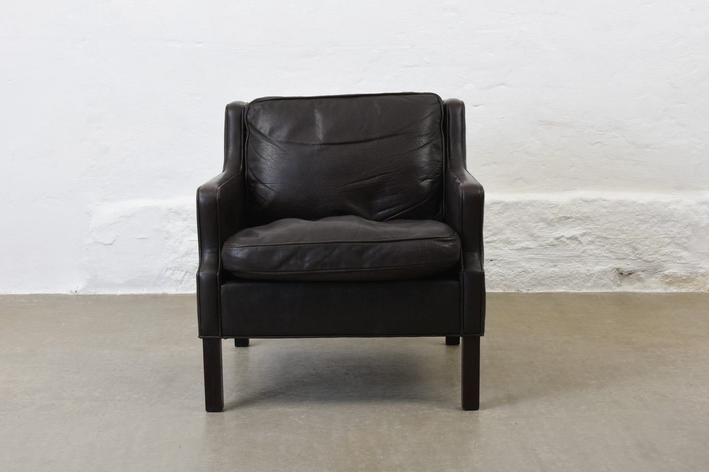 1960s leather lounger by G. Thams