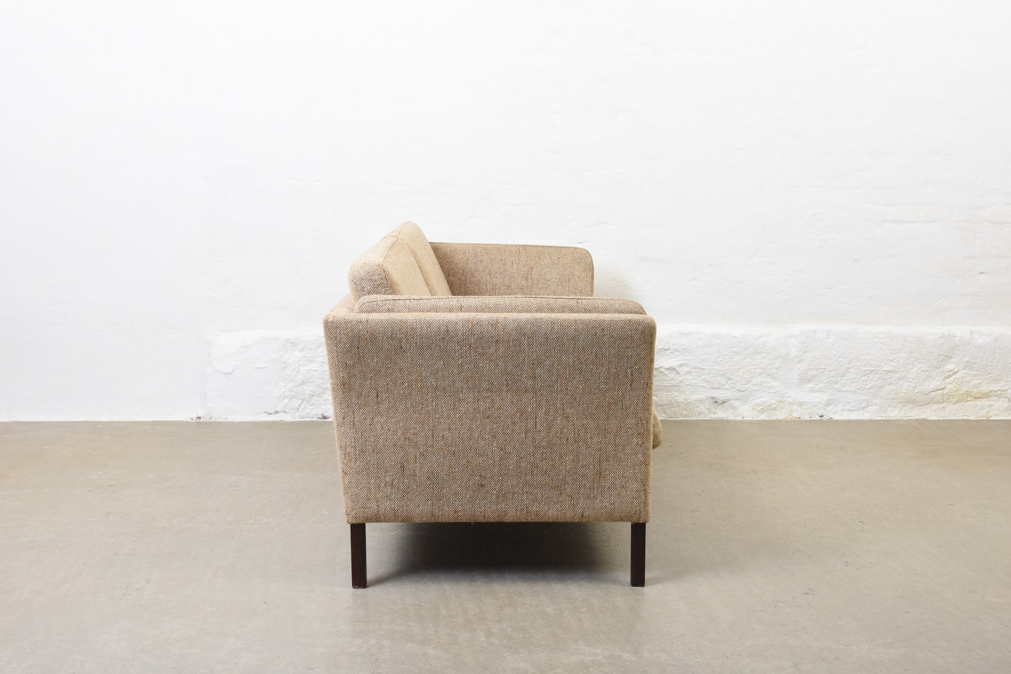 1980s Danish wool two and a half seater