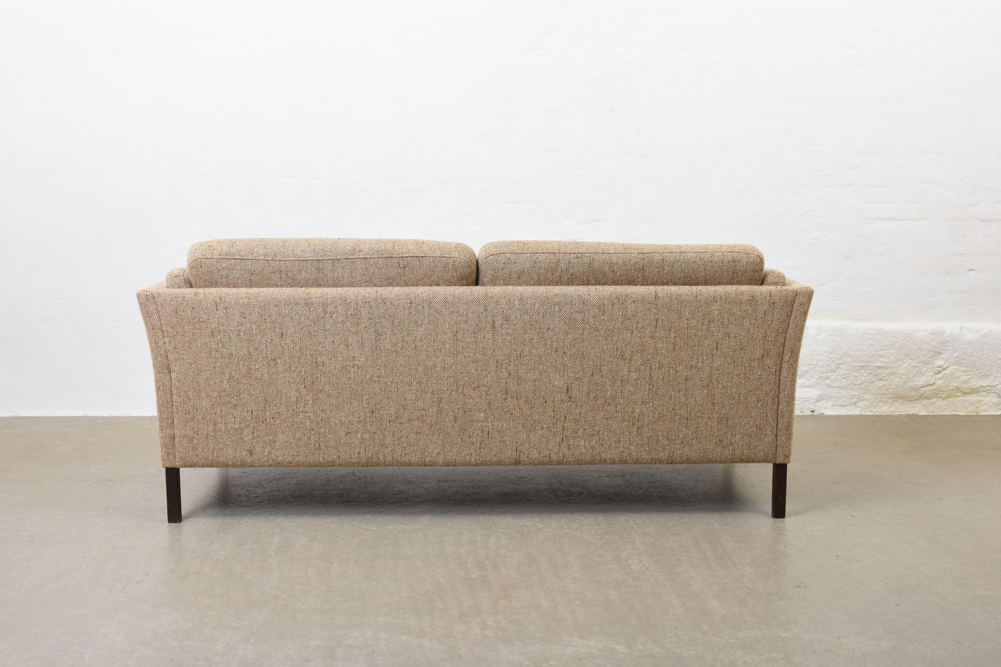 1980s Danish wool two and a half seater
