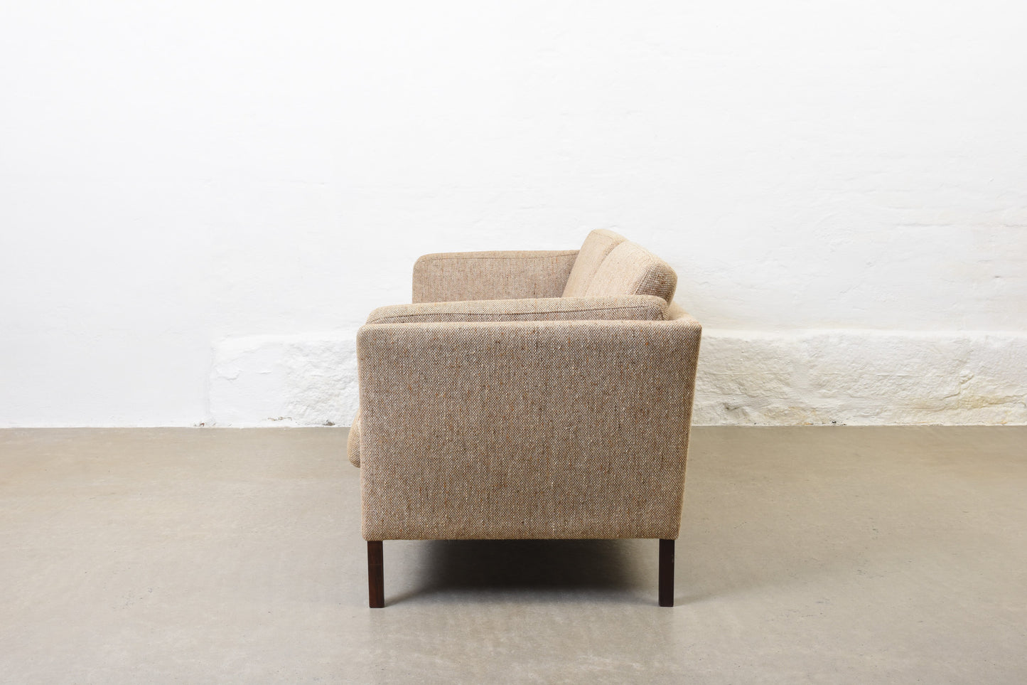 1980s Danish wool two and a half seater