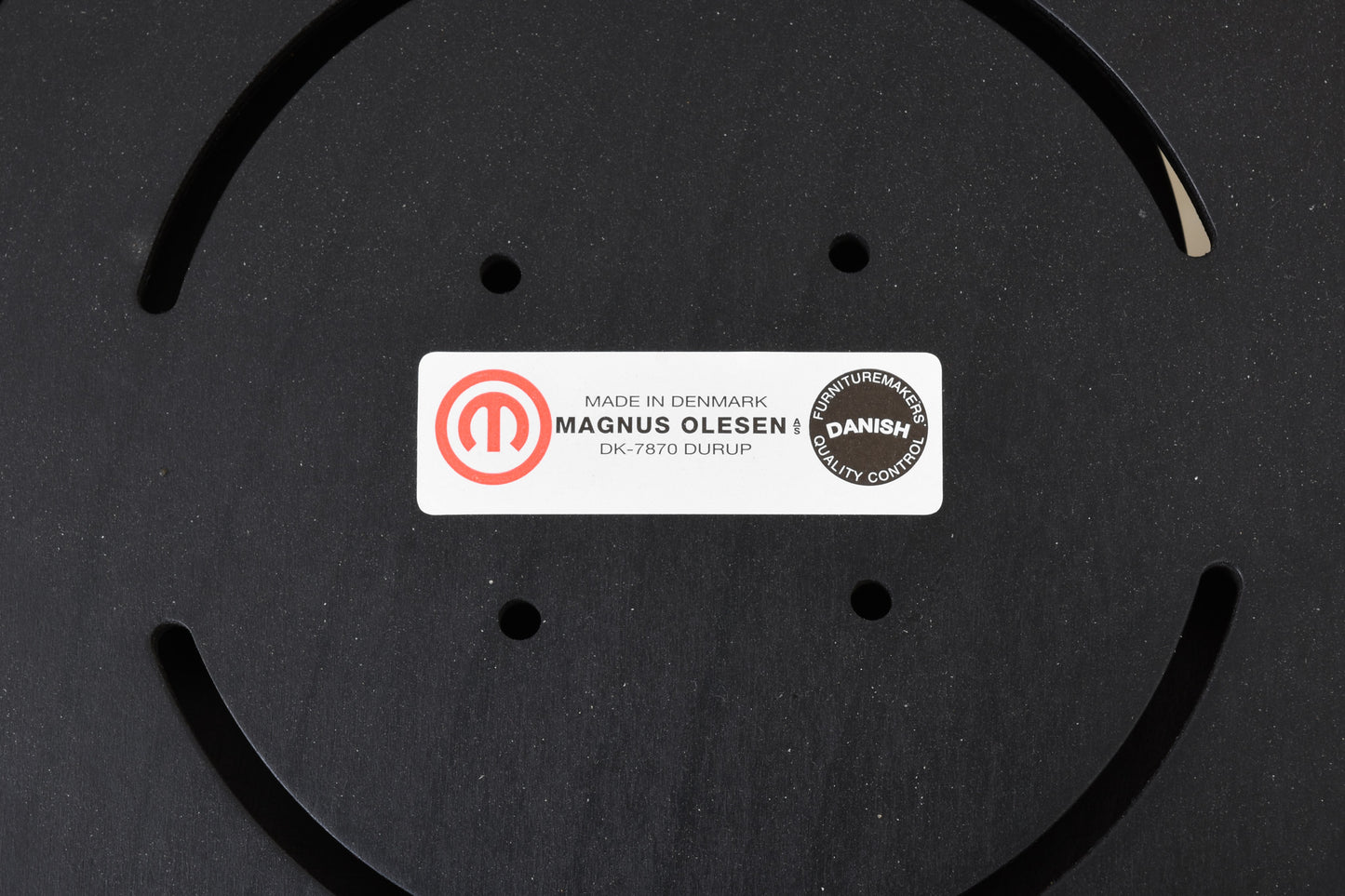 Six available: 1980s set of chairs by Magnus Olesen