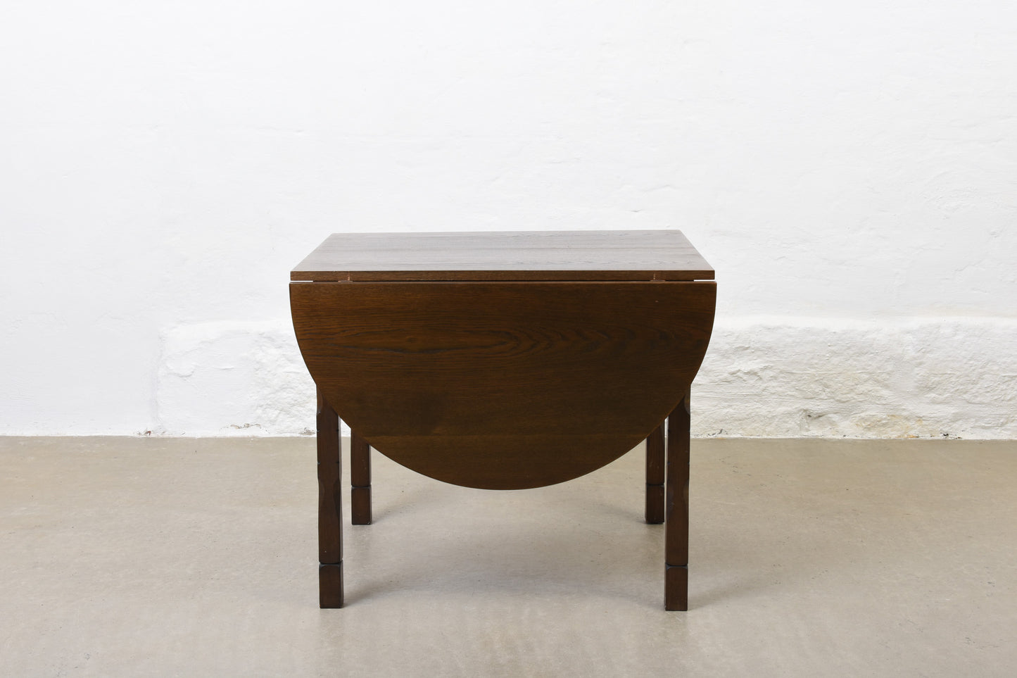 1960s drop-leaf dining table in oak by Henning Kjærnulf