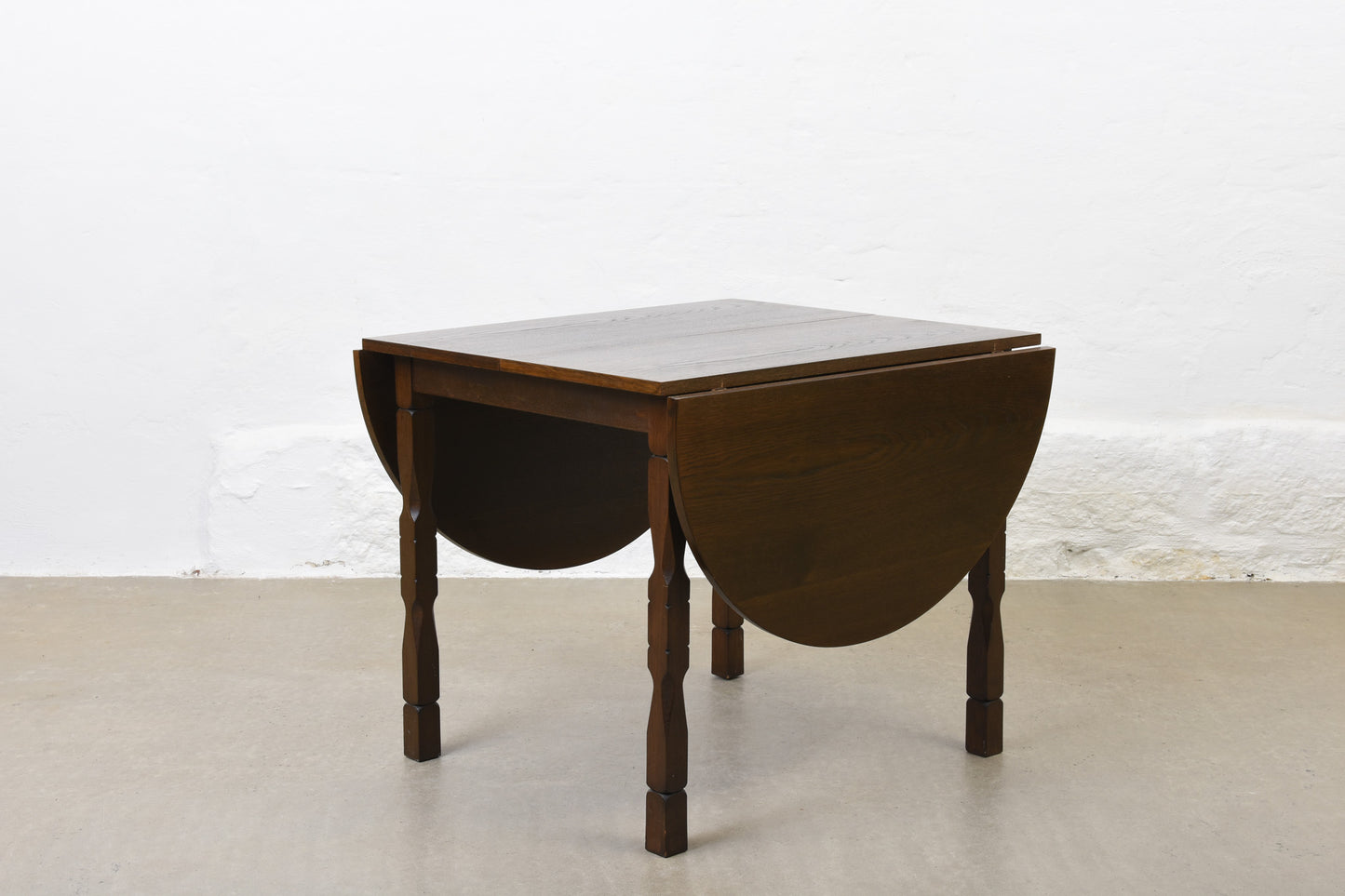 1960s drop-leaf dining table in oak by Henning Kjærnulf