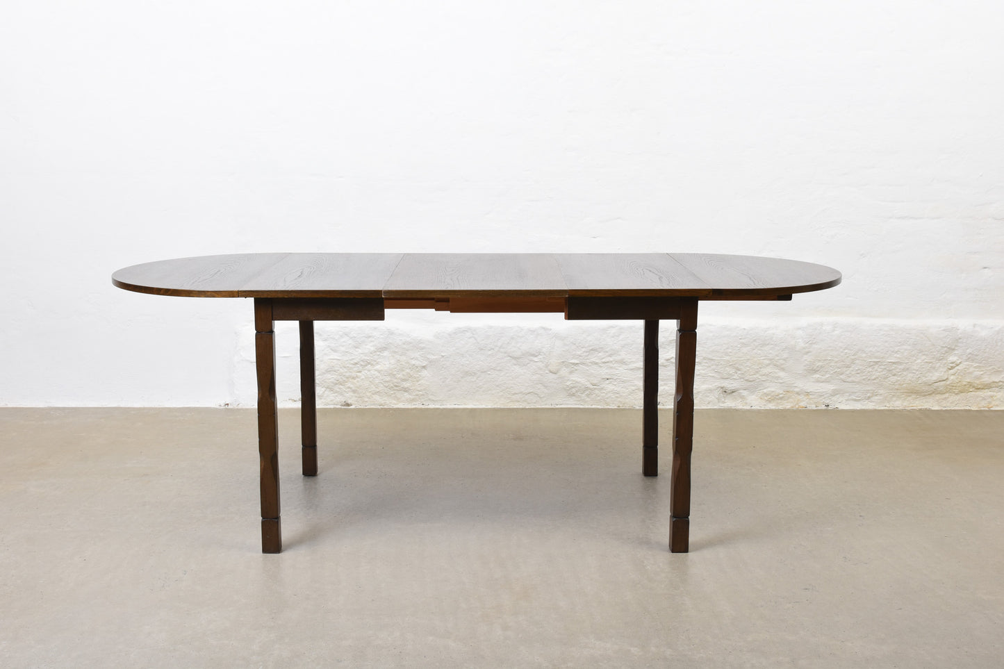 1960s drop-leaf dining table in oak by Henning Kjærnulf