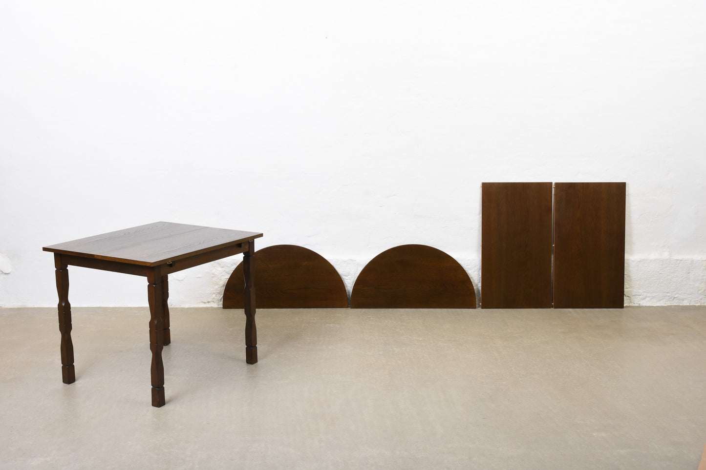 1960s drop-leaf dining table in oak by Henning Kjærnulf