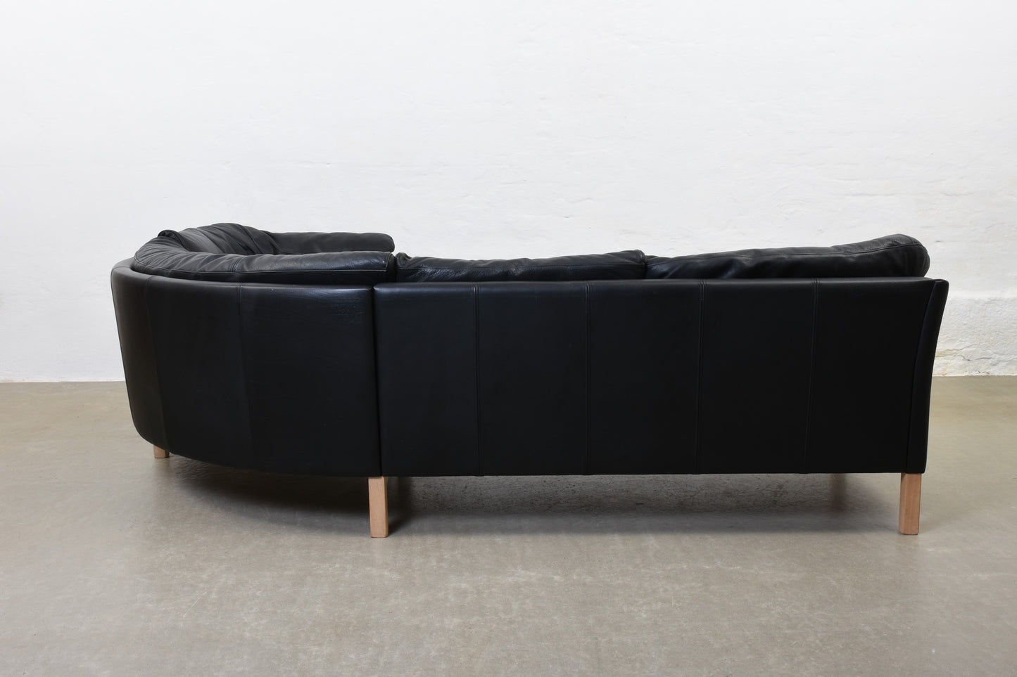 1980s Danish leather corner sofa