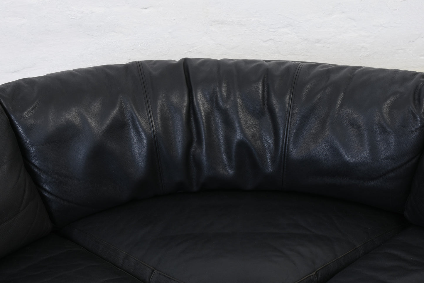 1980s Danish leather corner sofa
