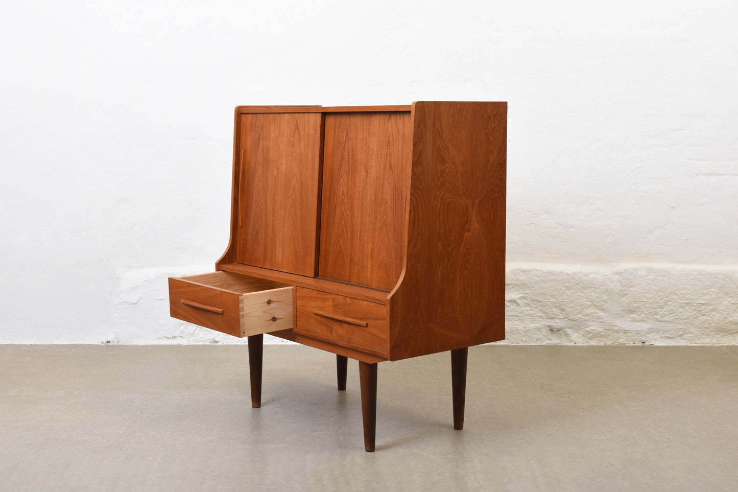 1960s teak highboard/bar cabinet