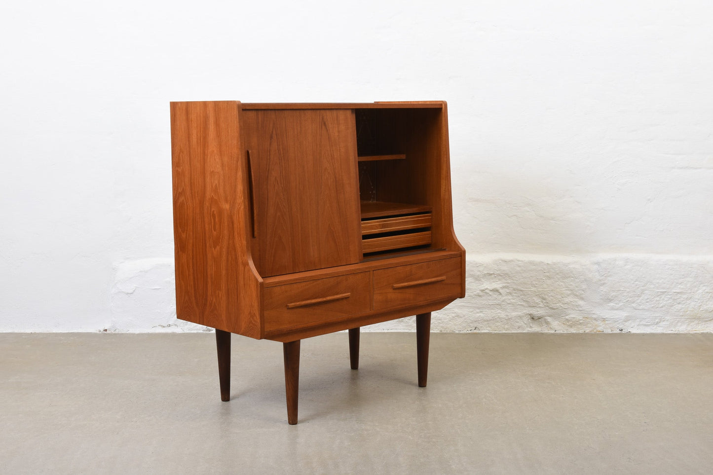 1960s teak highboard/bar cabinet