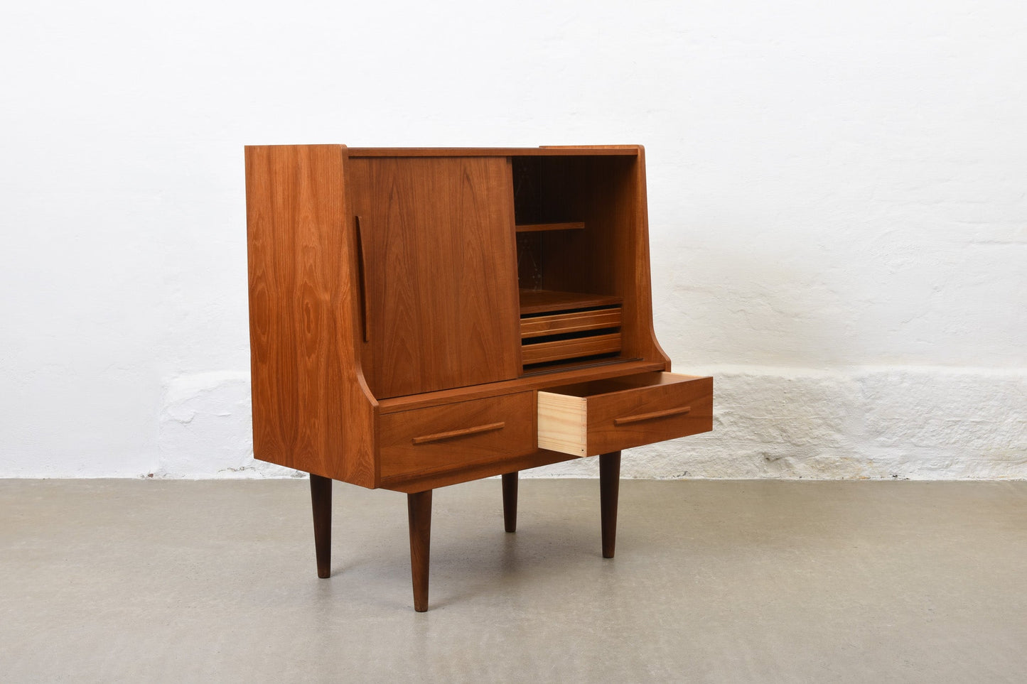 1960s teak highboard/bar cabinet