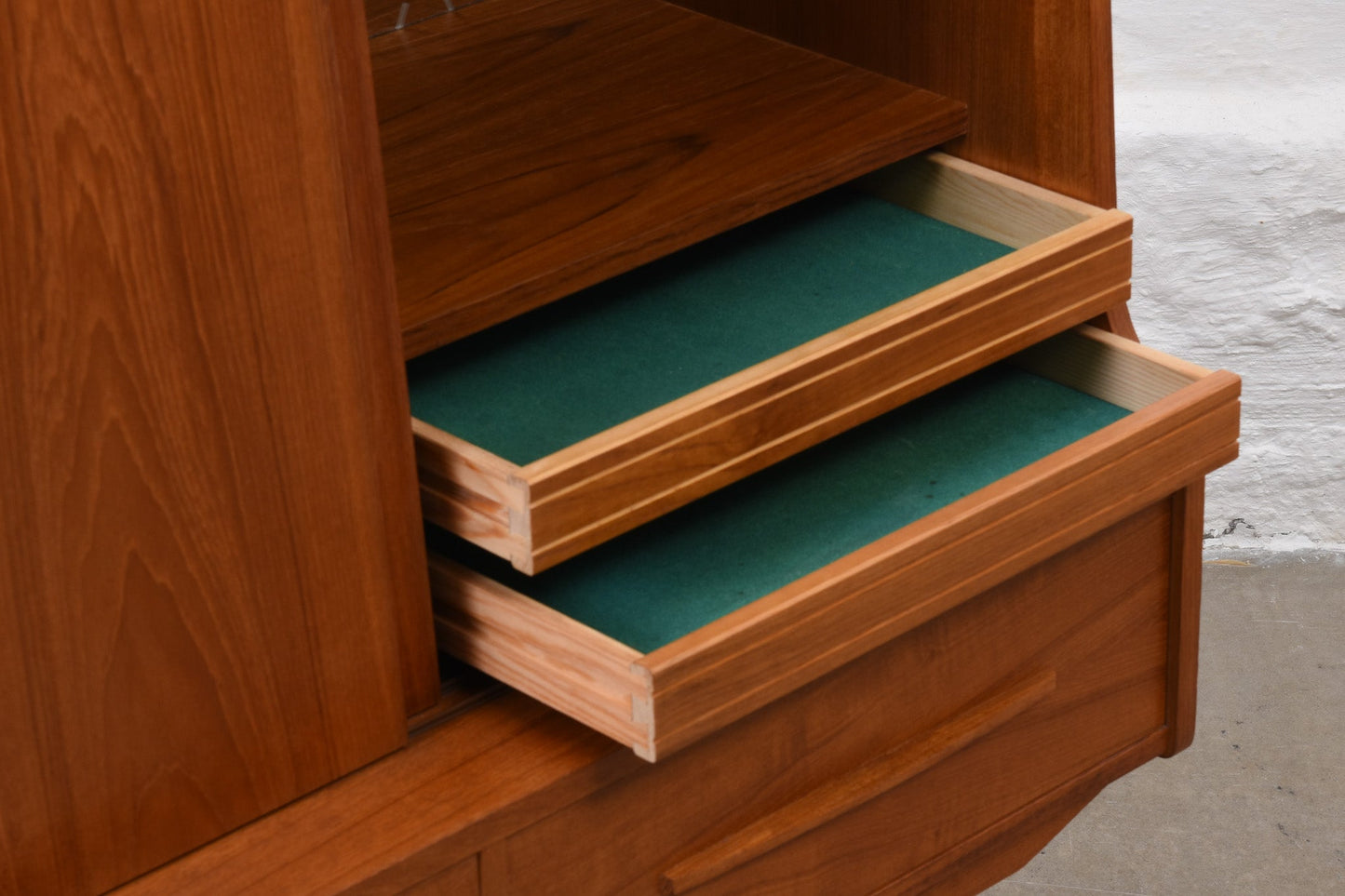 1960s teak highboard/bar cabinet