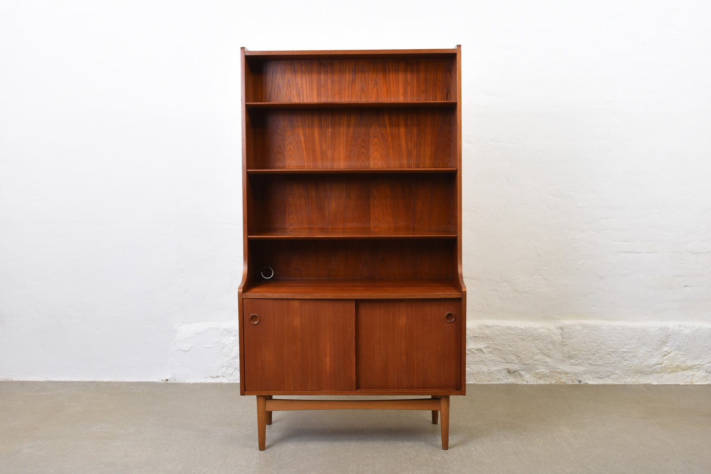 1960s bookshelf in teak by Johannes Sorth