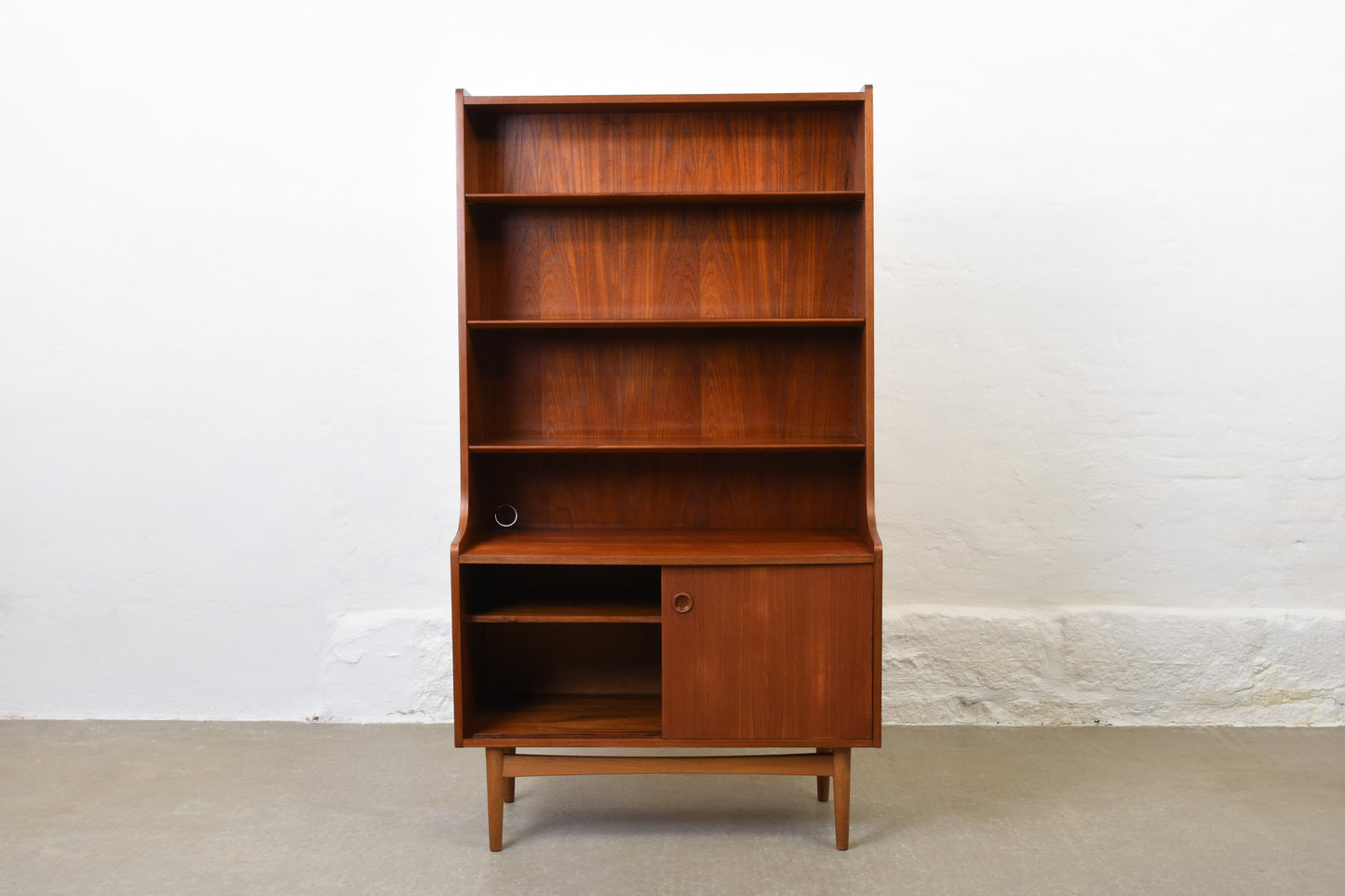 1960s bookshelf in teak by Johannes Sorth