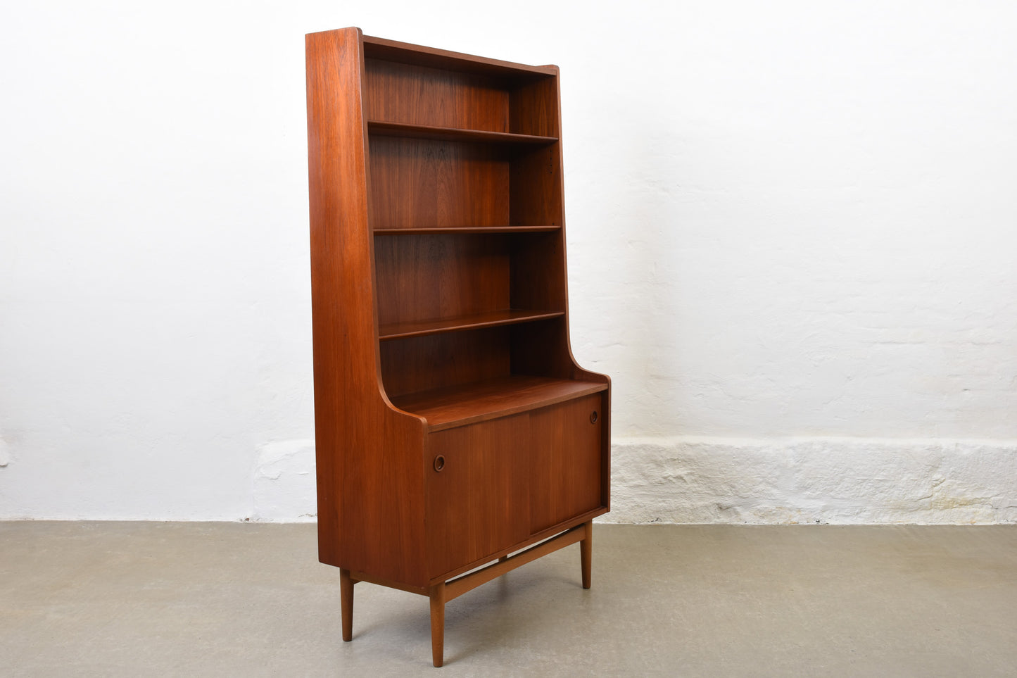 1960s bookshelf in teak by Johannes Sorth