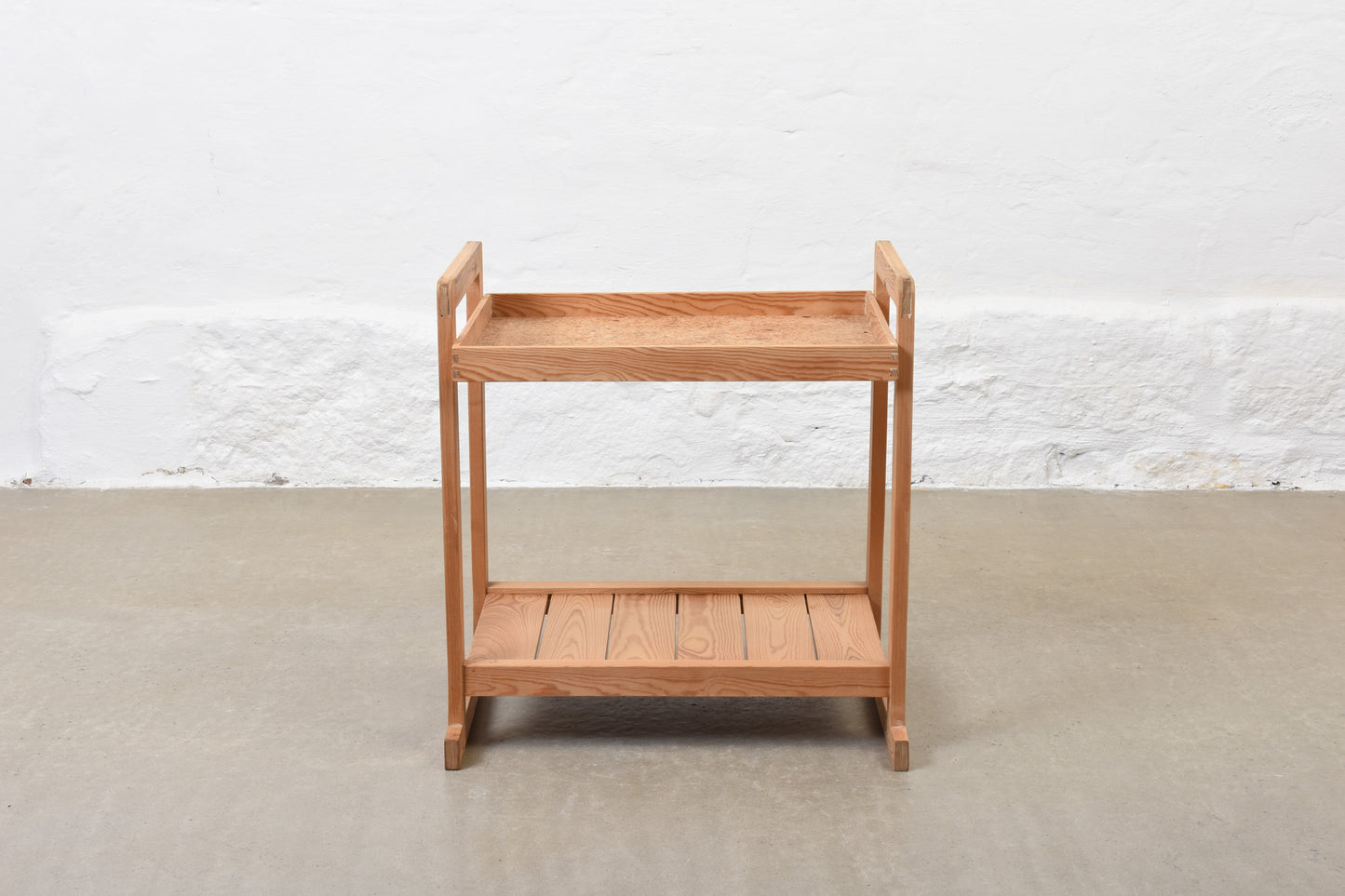 1970s pine + cork tray table