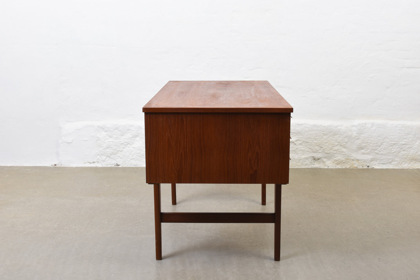1960s twin pedestal desk in teak