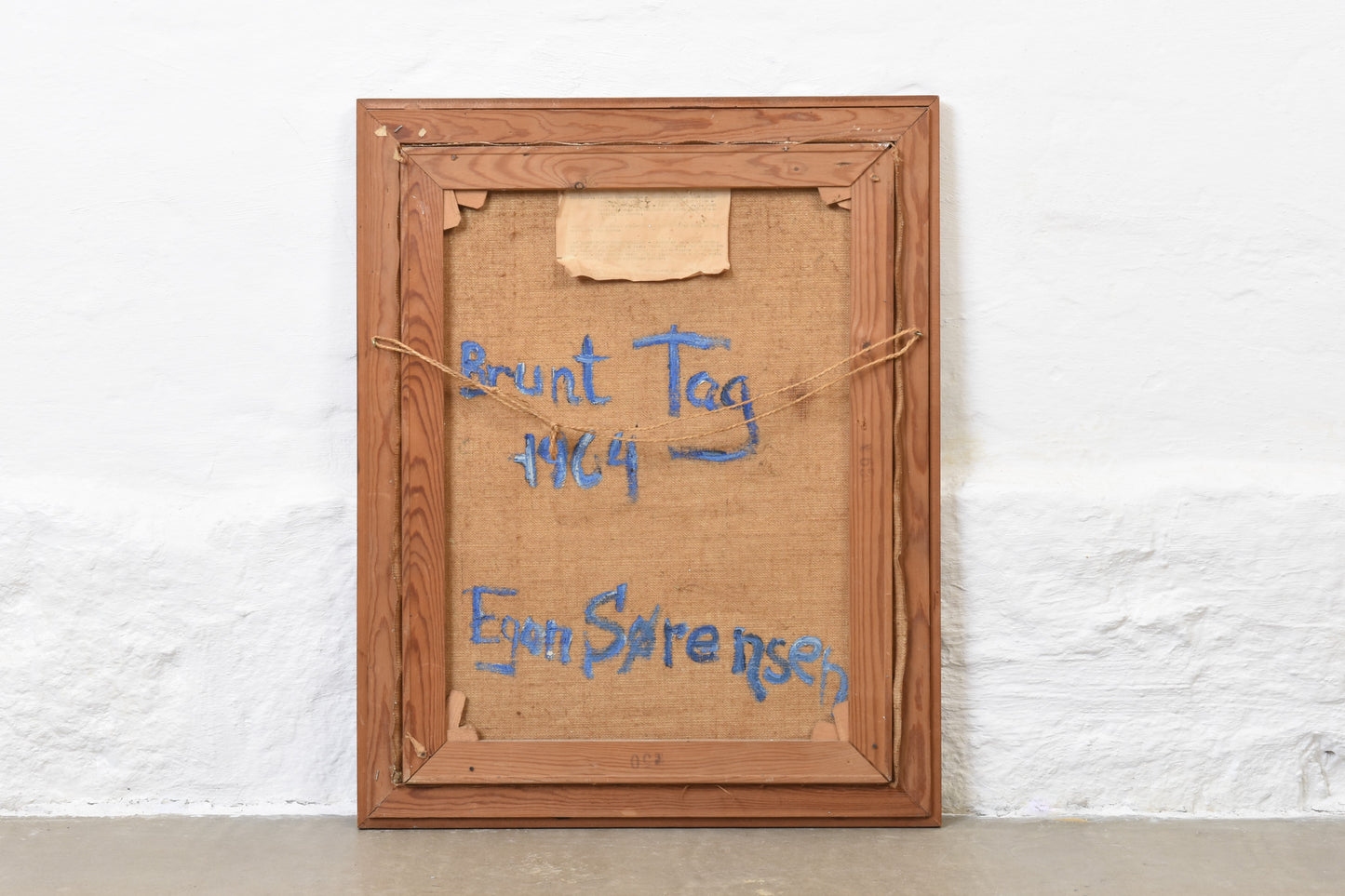 Oil painting by Egon Sørensen - 1964