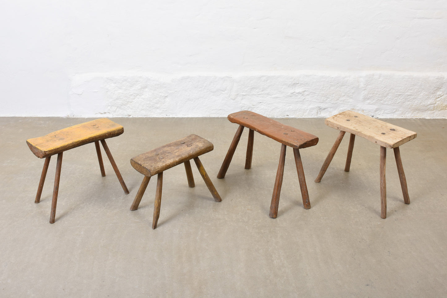 Selection of primitive milking stools no. 2