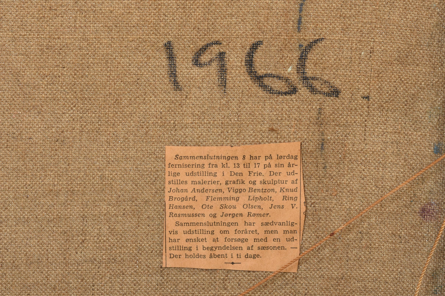 Oil painting by Flemming Lipholt - 1966