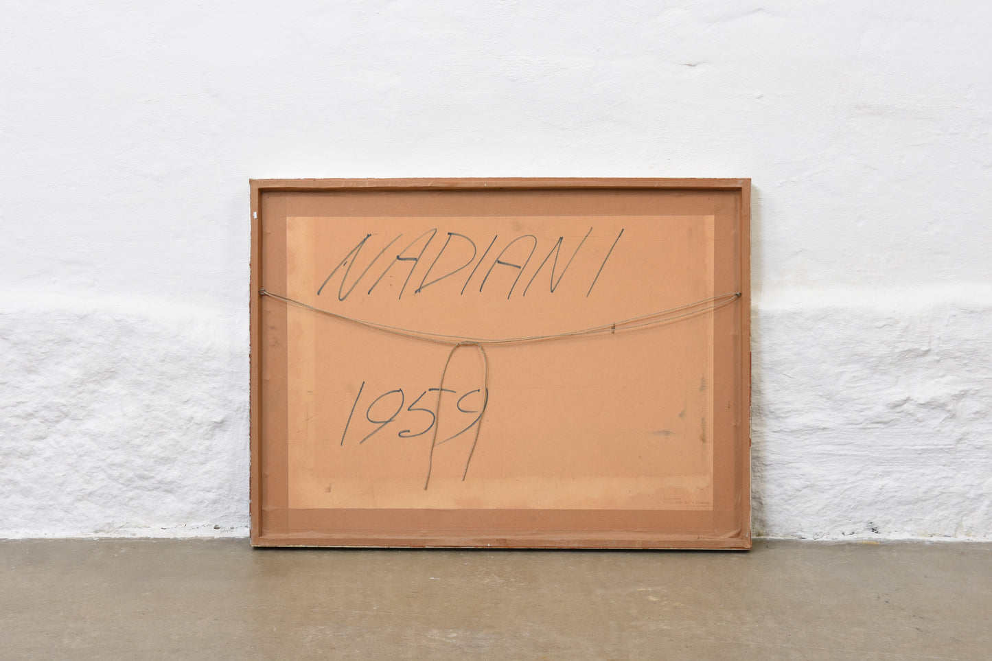 Oil painting by Antonio Nadiani - 1959