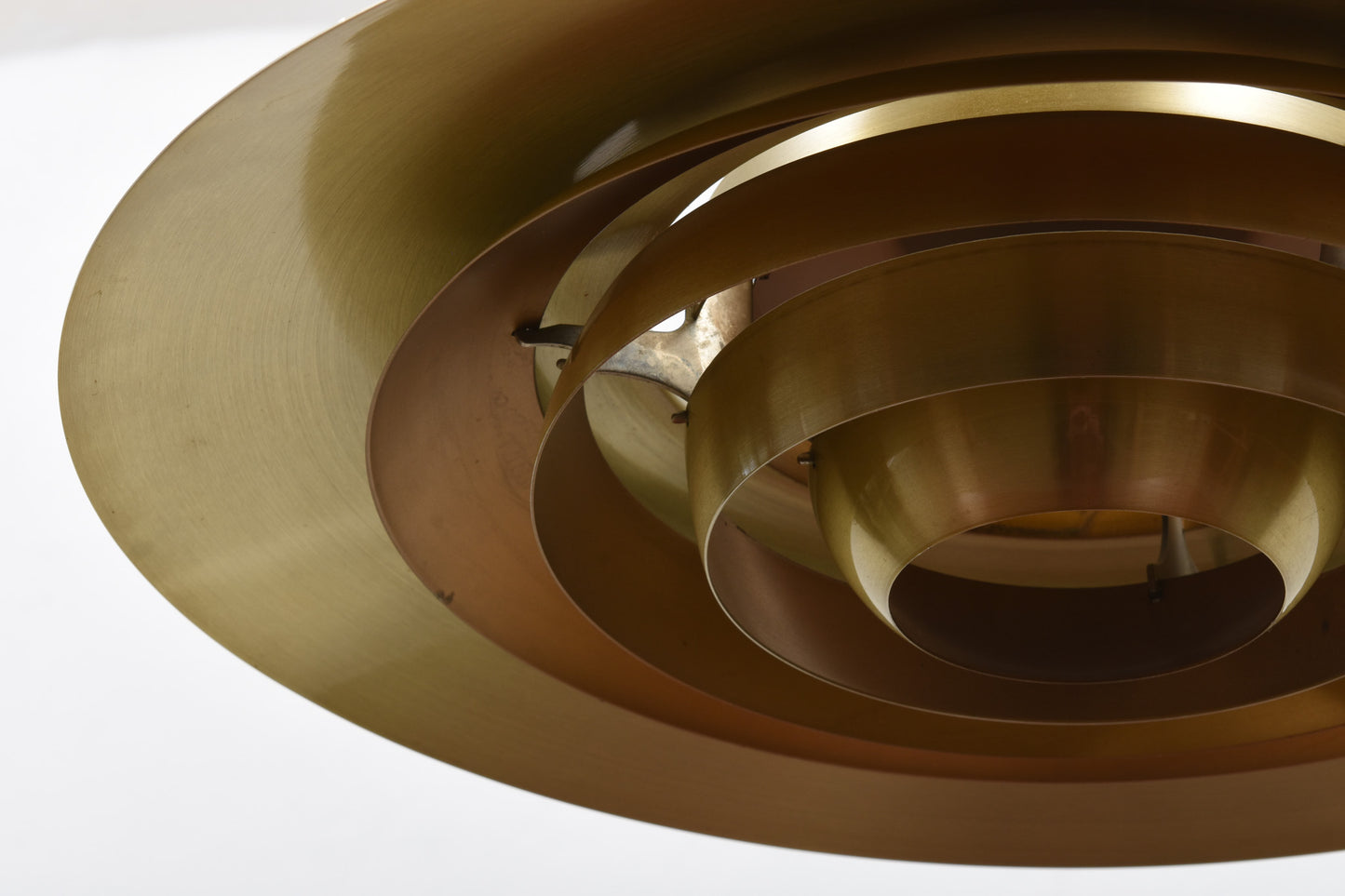 1960s 'P376' brass ceiling lamp by Fabricius & Kastholm