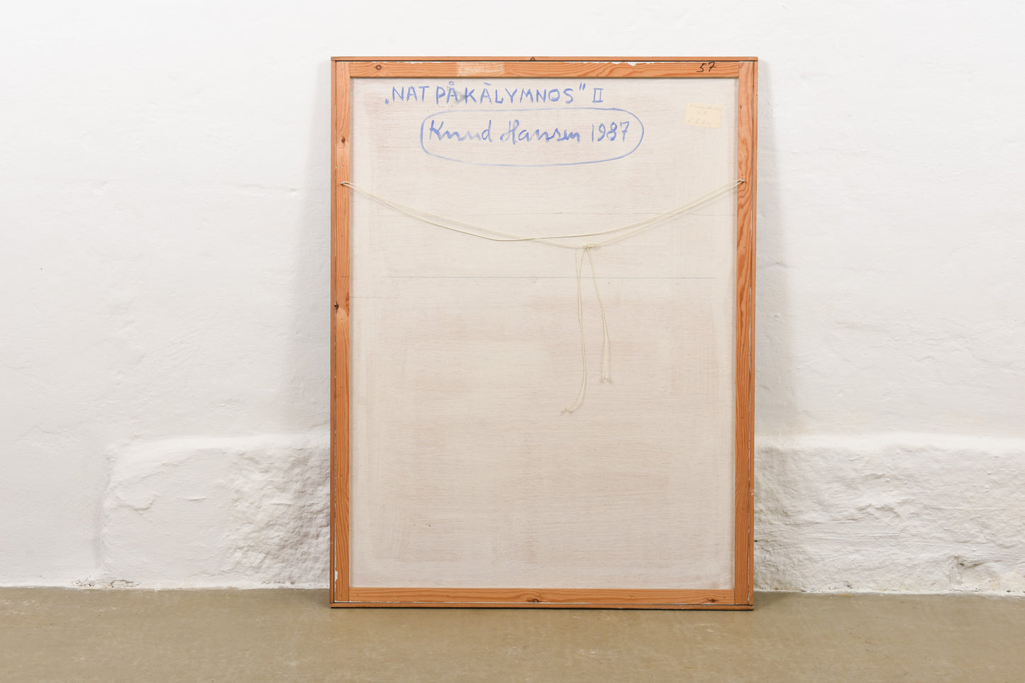 Oil painting by Knud Hansen - 1987