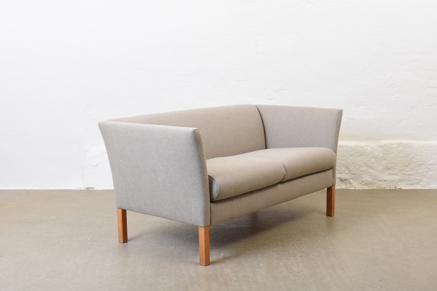 Newly reupholstered: 1960s Danish two seater