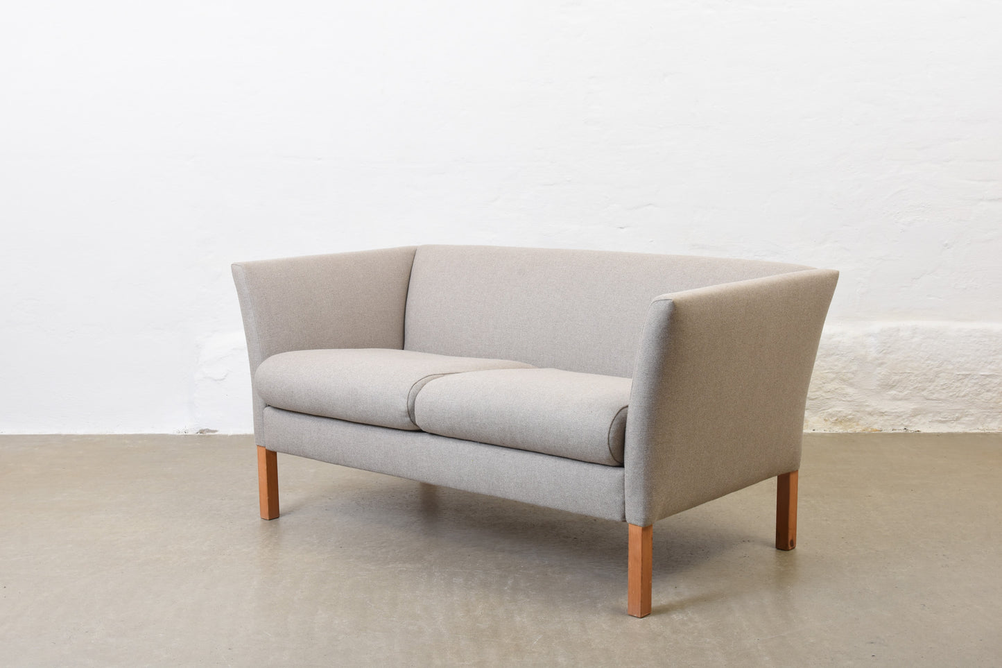 Newly reupholstered: 1960s Danish two seater