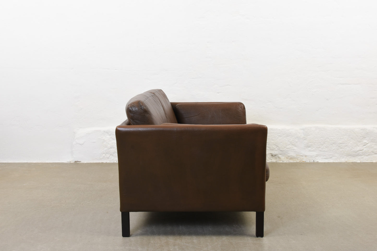 1960s leather two seater by Georg Thams
