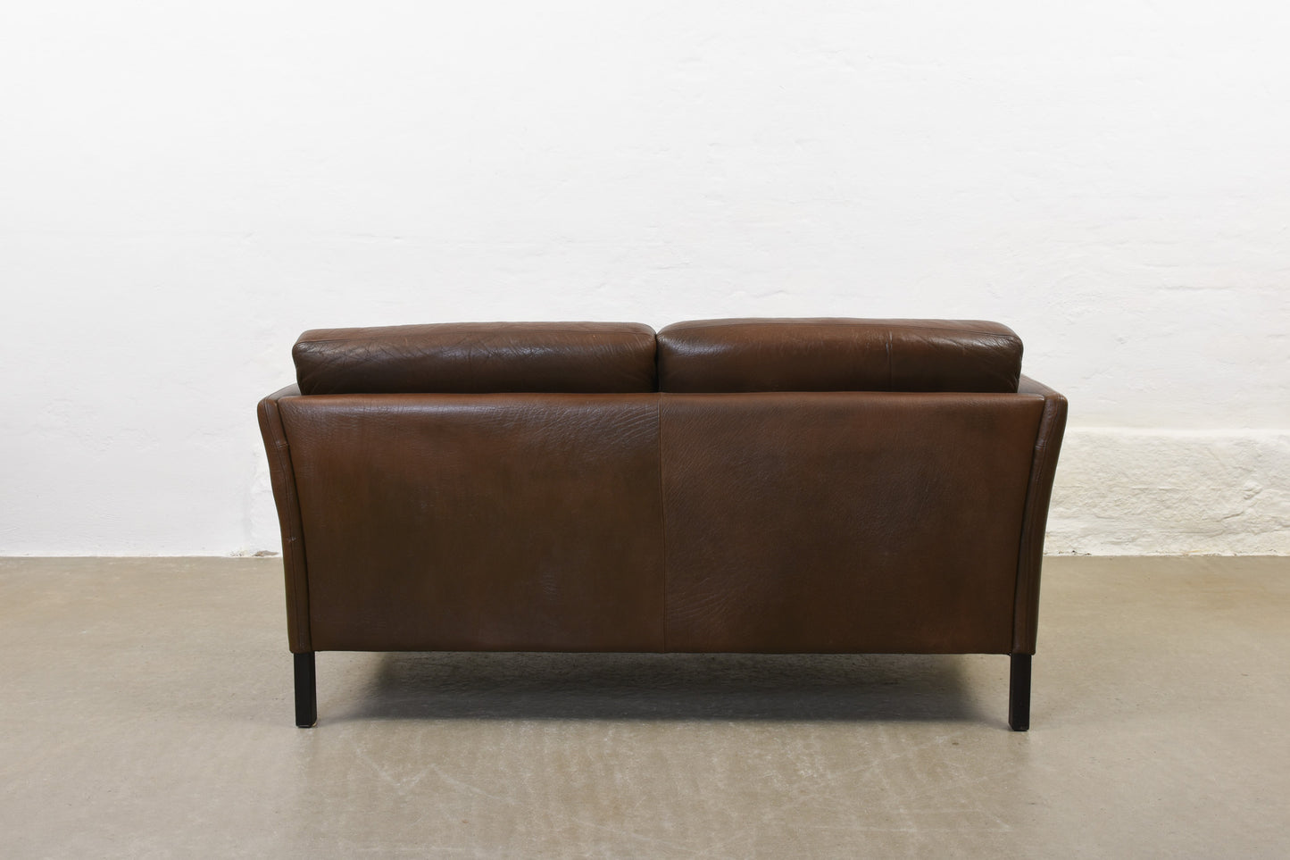 1960s leather two seater by Georg Thams
