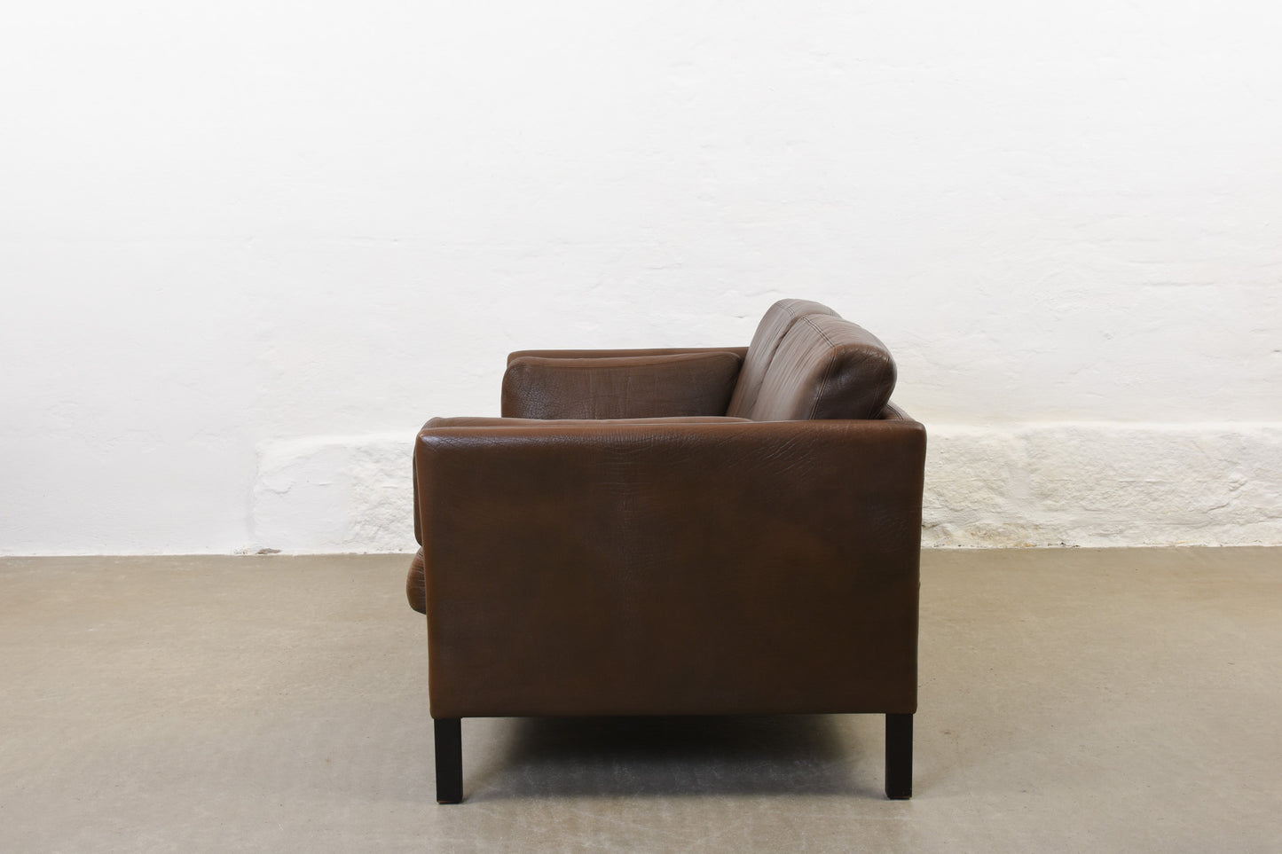 1960s leather two seater by Georg Thams