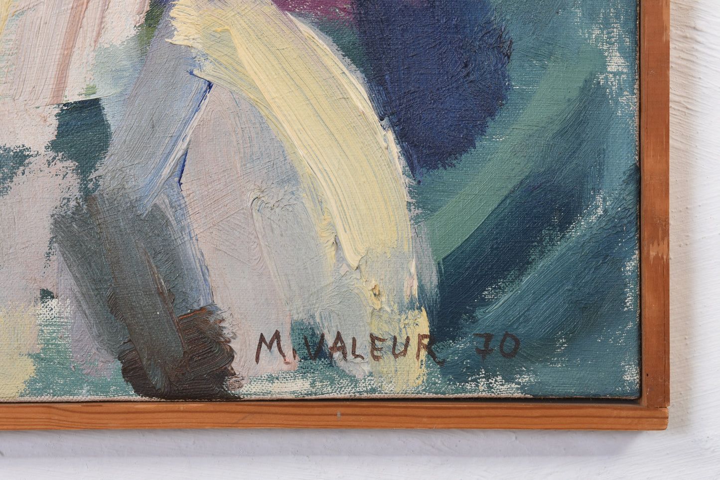 Oil painting by Mogens Valeur - 1970