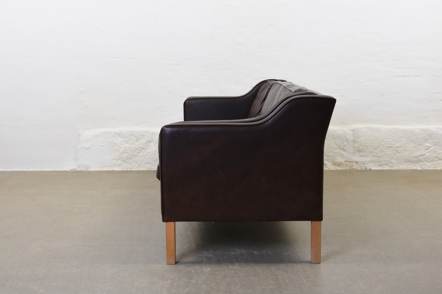 Vintage leather sofa by Mogens Hansen