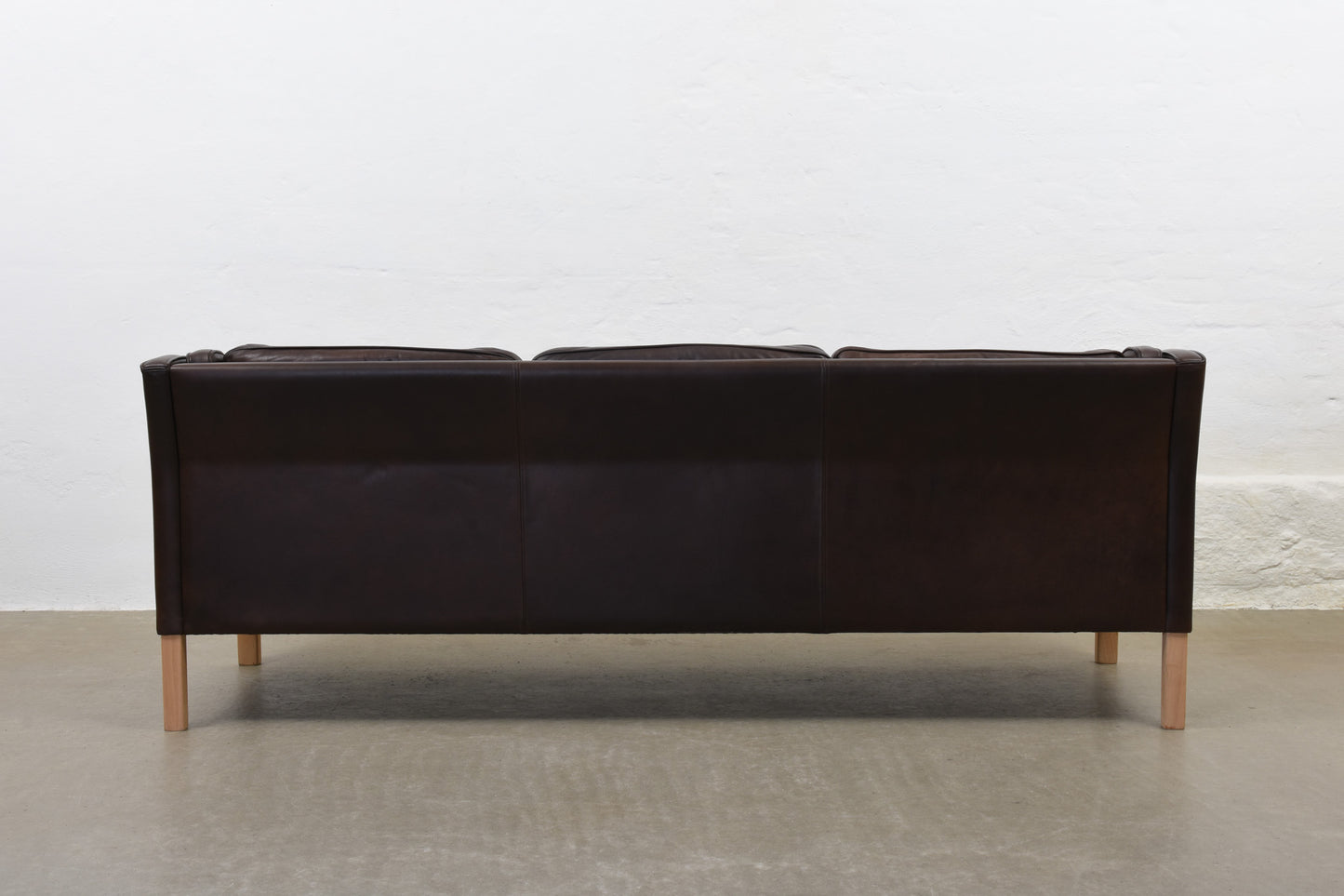 Vintage leather sofa by Mogens Hansen