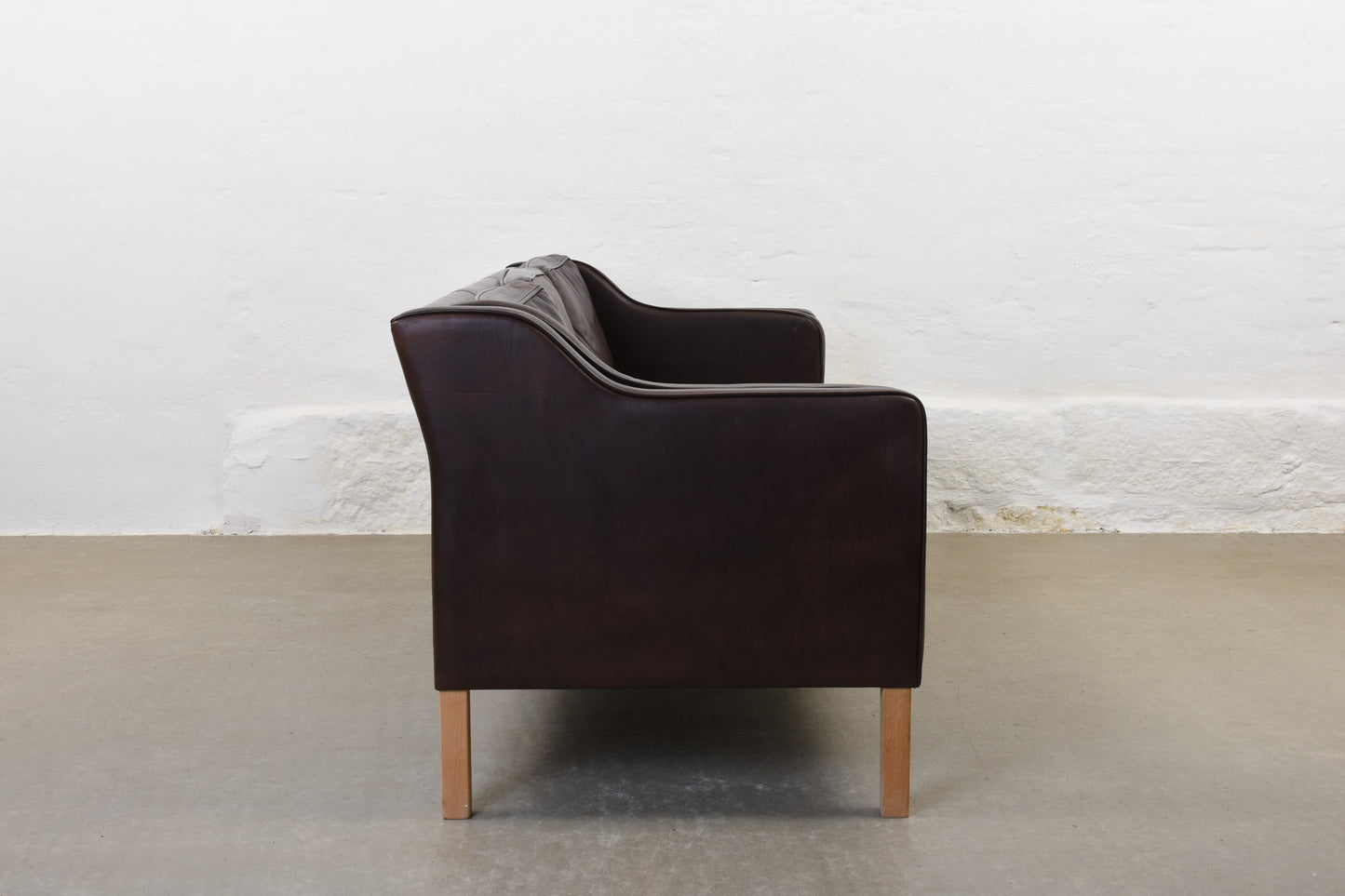 Vintage leather sofa by Mogens Hansen