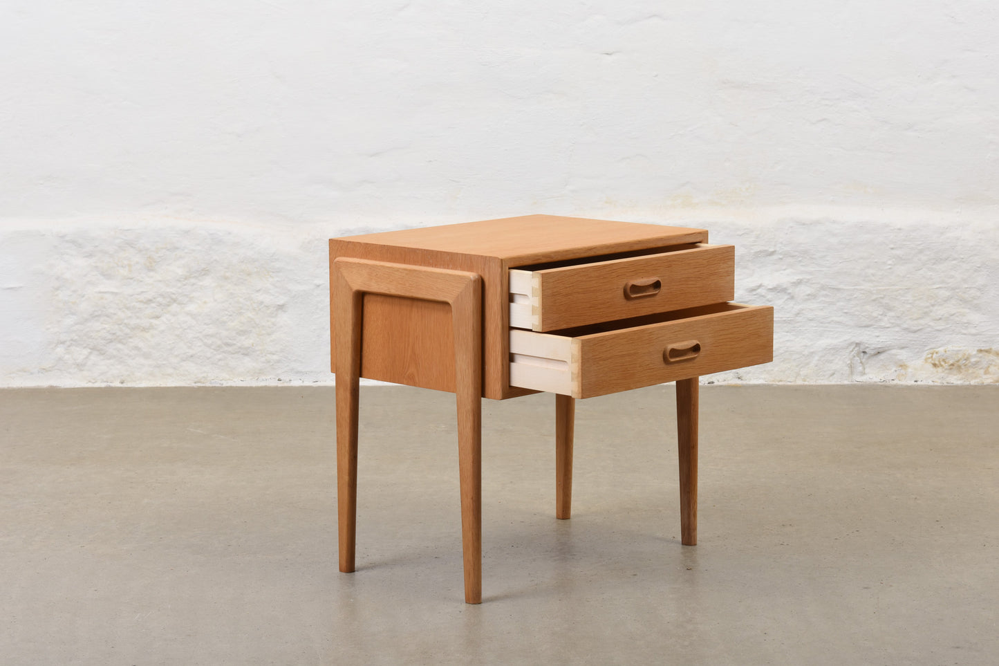 1960s bedside table in oak by Ørum Møbelfabrik