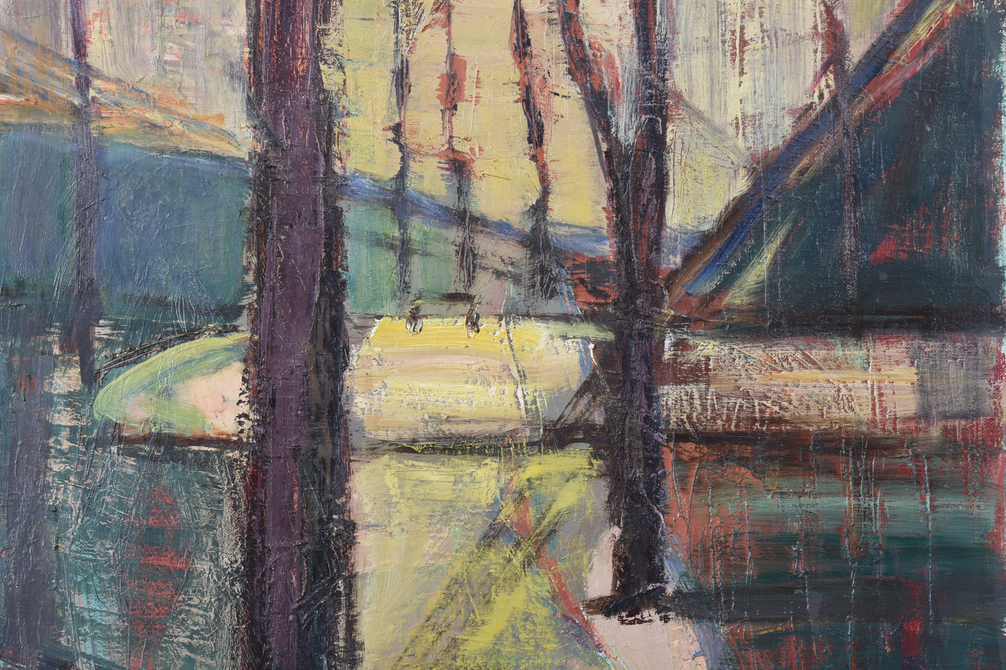 Oil painting by Eugeni Noormagi - 1950s